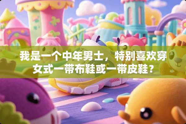 我是一个中年男士，特别喜欢穿女式一带布鞋或一带皮鞋？