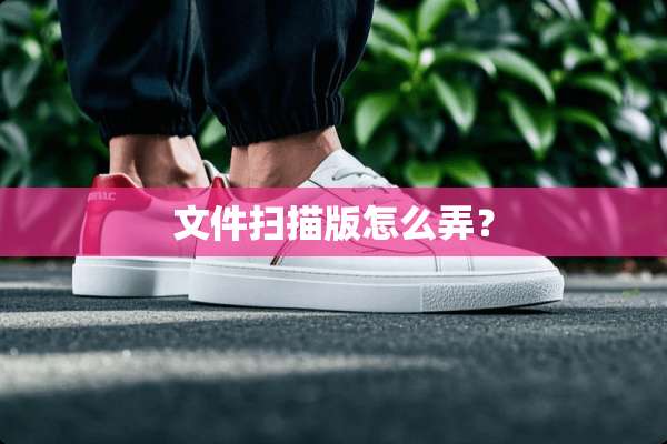 文件扫描版怎么弄？