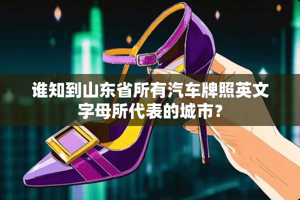 谁知到山东省所有汽车牌照英文字母所代表的城市？