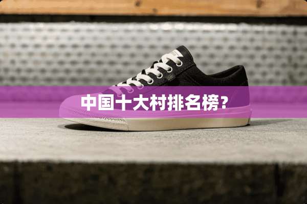 中国十大村排名榜？