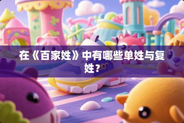 在《百家姓》中有哪些单姓与复姓？