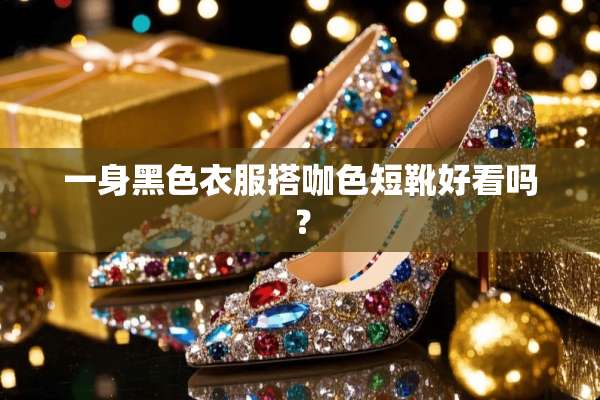一身黑色衣服搭咖色短靴好看吗？