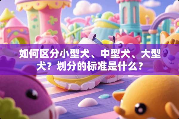 如何区分小型犬、中型犬、大型犬？划分的标准是什么？