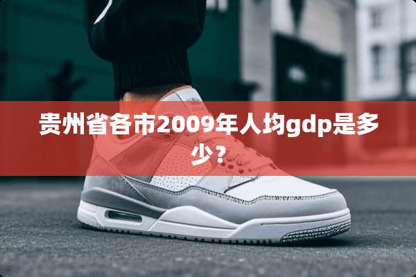 贵州省各市2009年人均gdp是多少？