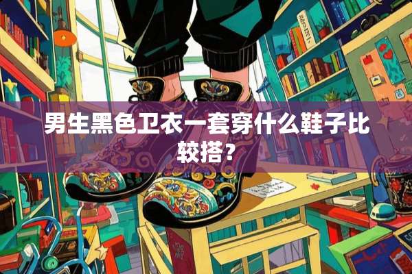 男生黑色卫衣一套穿什么鞋子比较搭？