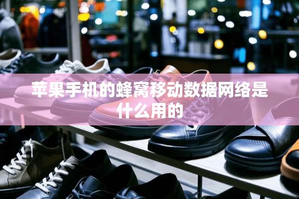 苹果手机的蜂窝移动数据网络是什么用的