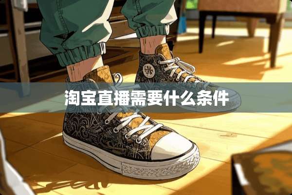 淘宝直播需要什么条件