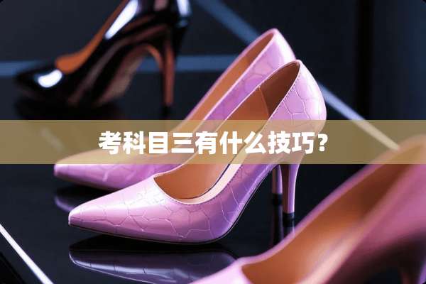 考科目三有什么技巧？
