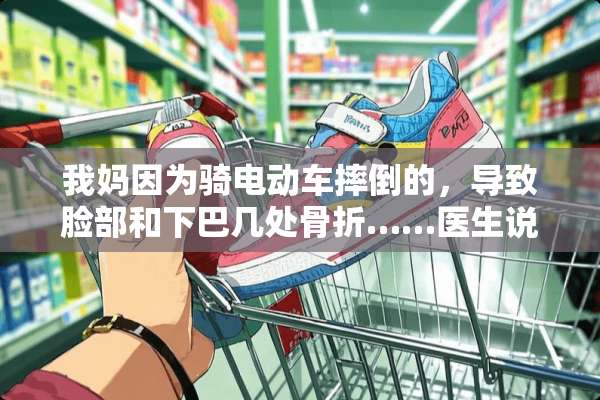 我妈因为骑电动车摔倒的，导致脸部和下巴几处骨折……医生说要放钢板