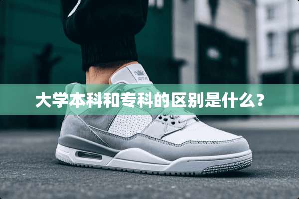 大学本科和专科的区别是什么？