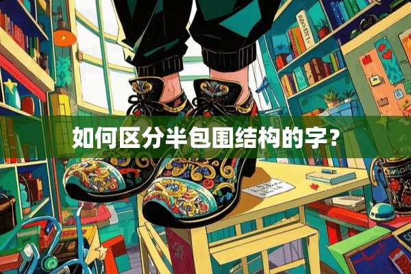 如何区分半包围结构的字？