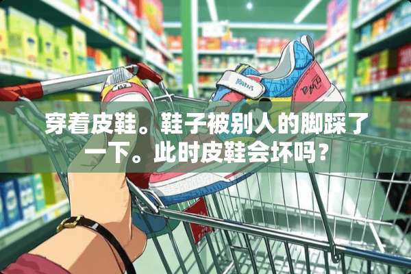 穿着皮鞋。鞋子被别人的脚踩了一下。此时皮鞋会坏吗？