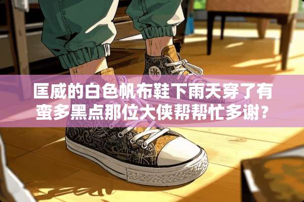 匡威的白色帆布鞋下雨天穿了有蛮多黑点那位大侠帮帮忙多谢？
