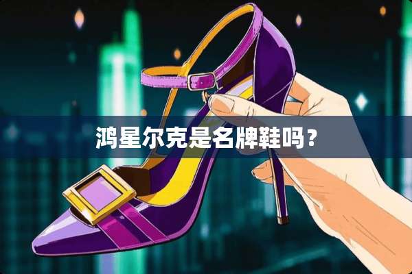 鸿星尔克是名牌鞋吗？