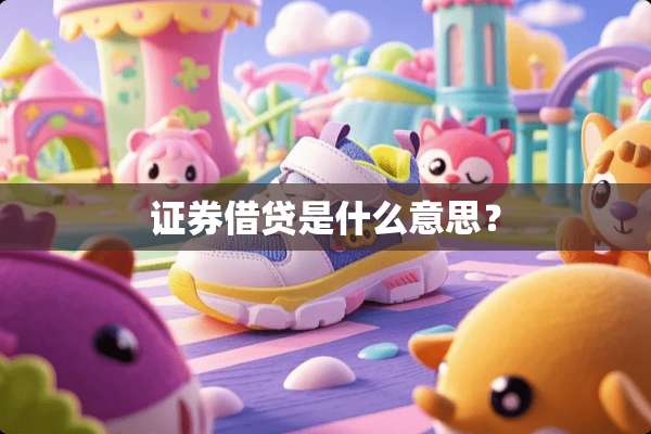 证券借贷是什么意思？