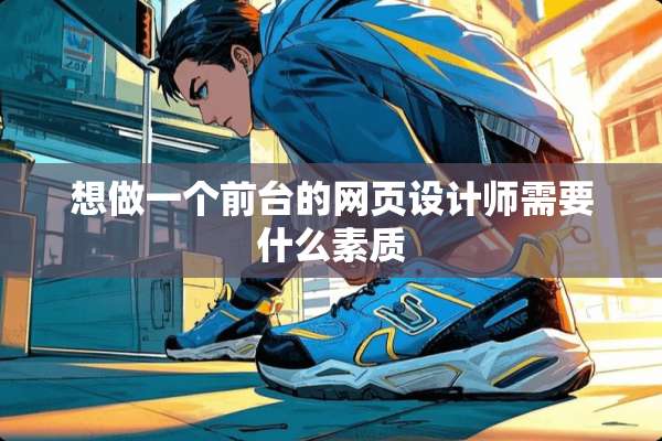 想做一个前台的网页设计师需要什么素质