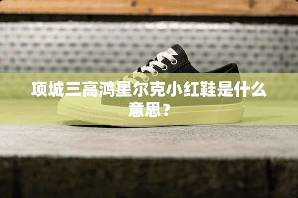 项城三高鸿星尔克小红鞋是什么意思？