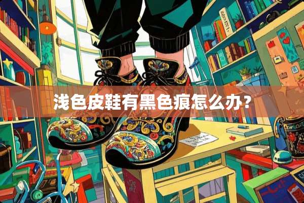 浅色皮鞋有黑色痕怎么办？