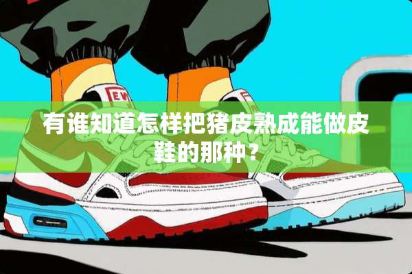 有谁知道怎样把猪皮熟成能做皮鞋的那种？