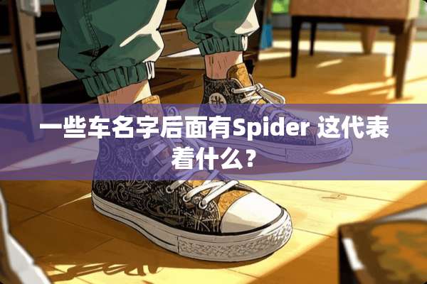 一些车名字后面有Spider 这代表着什么？