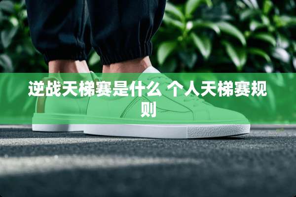 逆战天梯赛是什么 个人天梯赛规则