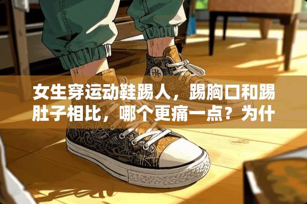 女生穿运动鞋踢人，踢胸口和踢肚子相比，哪个更痛一点？为什么？