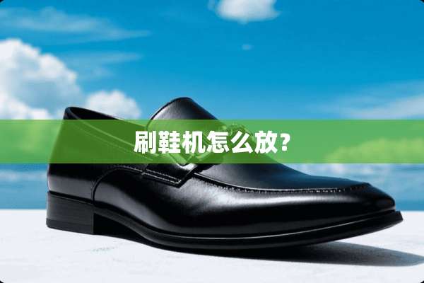 刷鞋机怎么放？