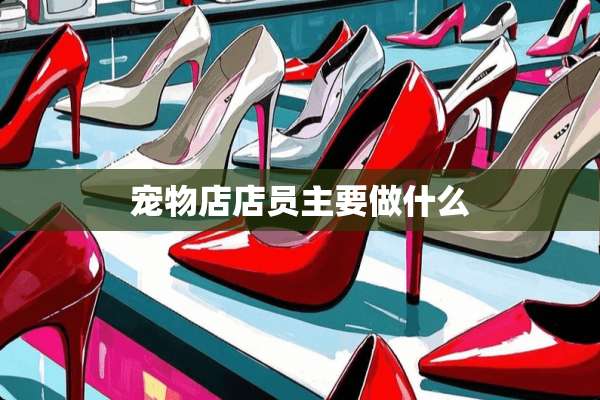 宠物店店员主要做什么