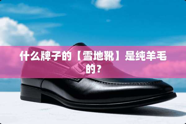 什么牌子的【雪地靴】是纯羊毛的？