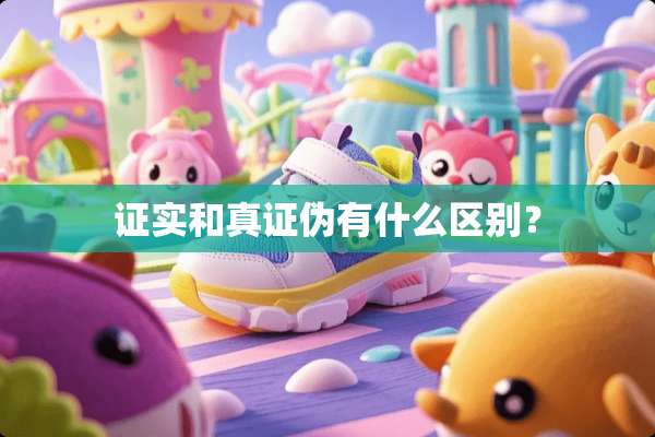 证实和真证伪有什么区别？
