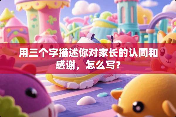 用三个字描述你对家长的认同和感谢，怎么写？