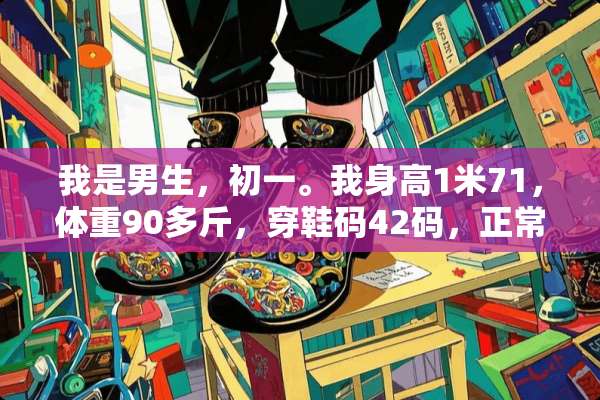 我是男生，初一。我身高1米71，体重90多斤，穿鞋码42码，正常吗？
