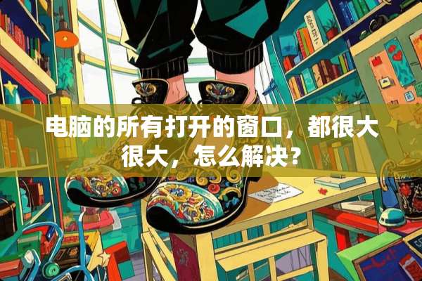 电脑的所有打开的窗口，都很大很大，怎么解决？