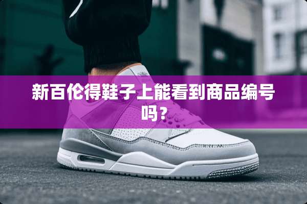 新百伦得鞋子上能看到商品编号吗？