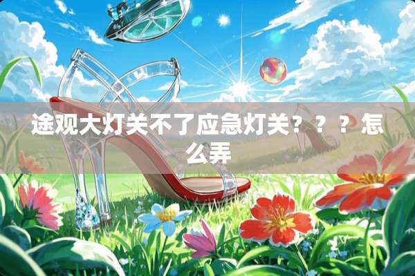 途观大灯关不了应急灯关？？？怎么弄