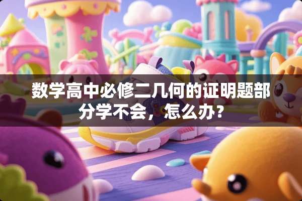 数学高中必修二几何的证明题部分学不会，怎么办？