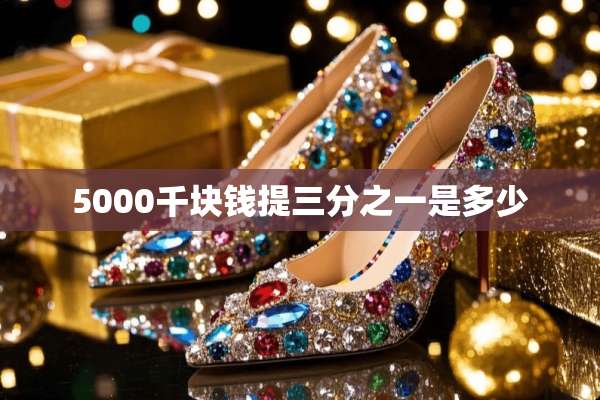 5000千块钱提三分之一是多少