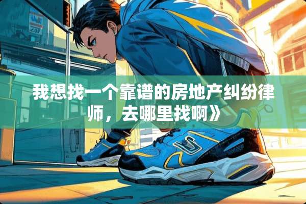 我想找一个靠谱的房地产纠纷律师，去***啊》