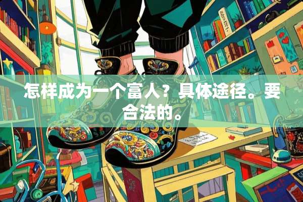 怎样成为一个富人？具体途径。要合法的。