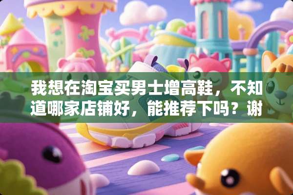 我想在淘宝买男士增高鞋，不知道哪家店铺好，能推荐下吗？谢谢？