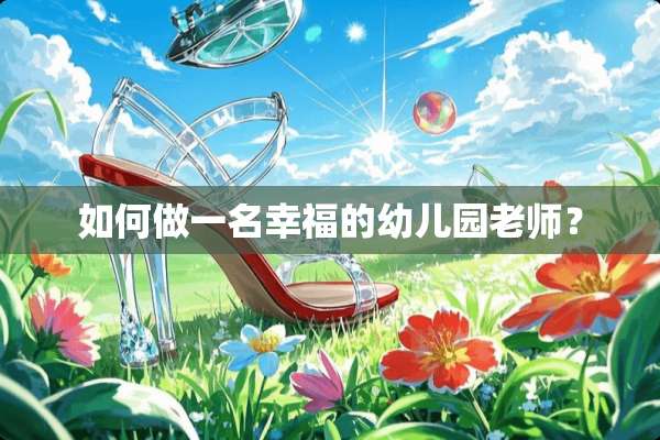 如何做一名幸福的幼儿园老师？