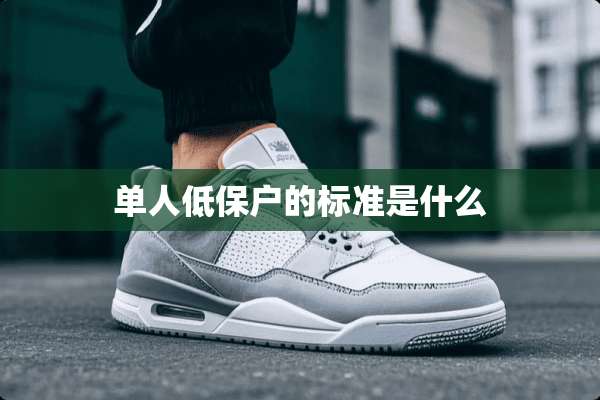 单人低保户的标准是什么