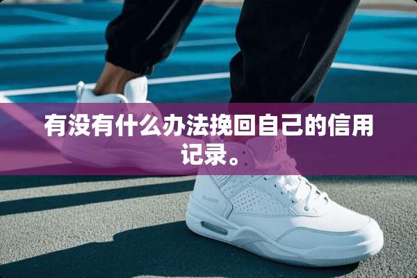 有没有什么办法挽回自己的信用记录。