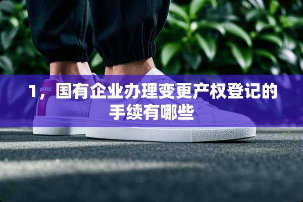 1，国有企业办理变更产权登记的手续有哪些