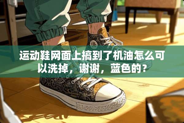 运动鞋网面上搞到了机油怎么可以洗掉，谢谢，蓝色的？