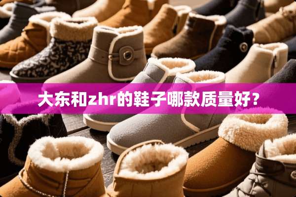 大东和zhr的鞋子哪款质量好？