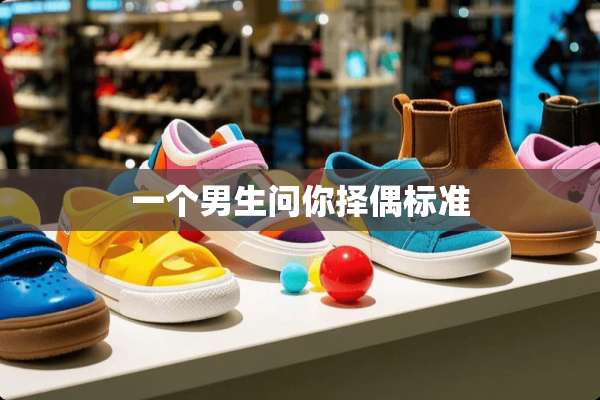 一个男生问你择偶标准