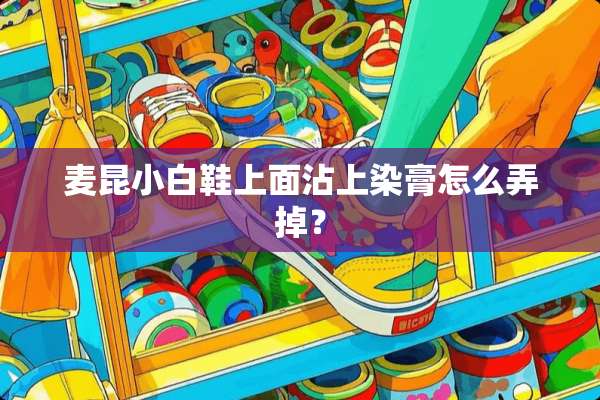 麦昆小白鞋上面沾上染膏怎么弄掉？
