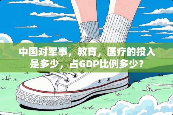 中国对军事，教育，医疗的投入是多少，占GDP比例多少？