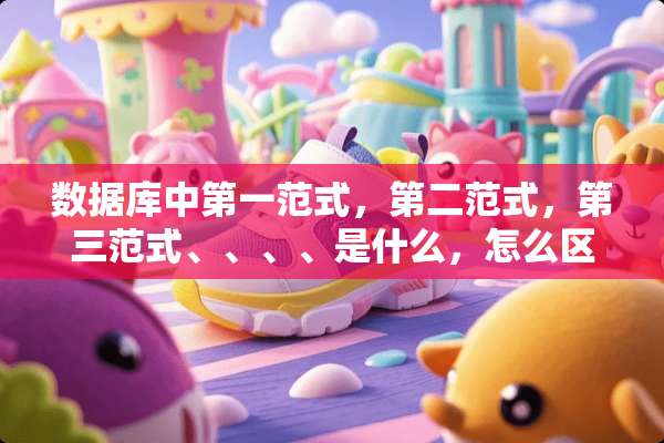 数据库中第一范式，第二范式，第三范式、、、、是什么，怎么区分？